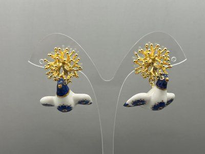 сережки Пташки маленькі сп9 фото